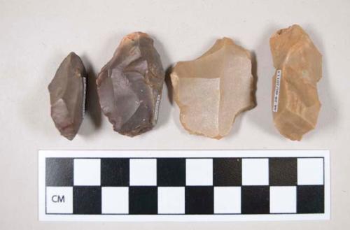 Chipped stone, flint angular chipping debris