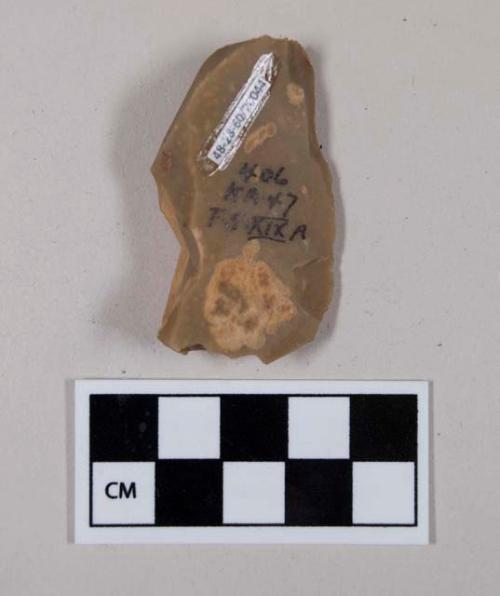 Chipped stone, flint graver (burin)