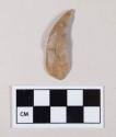 Chipped stone, flint blade with evidence of use