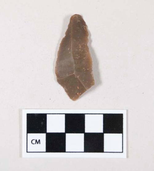 Chipped stone, flint blade, evidence of use or possible retouching