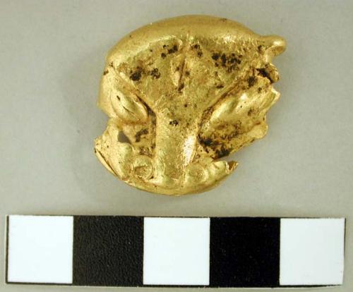 Gold bells, animal face