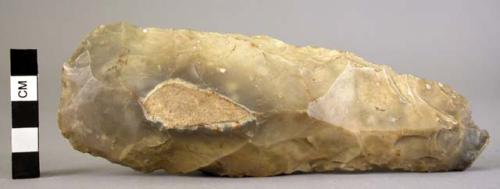 Unpolished flint celt or "Thames pick"