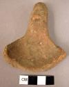Fragment of clay ladle or spoon-Matera I plain ware
