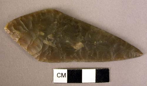 Small diamond-shaped flint javelin point