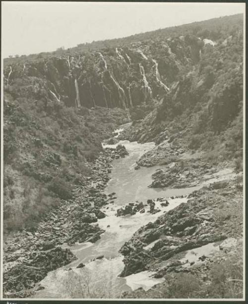 Ruacana Falls, rapids (print is a cropped image)