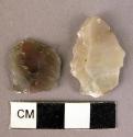 2 flint chips - showing signs of use