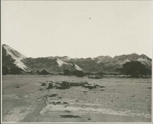 Hills or mountains (print is a cropped image)