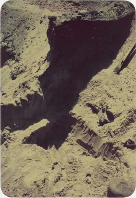 Area B, Trench 1, large boulder