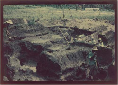 Area B, Trench 1, east end looking northeast