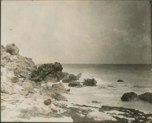 View of beach in Tulum