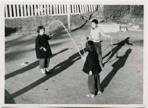 Children jumping rope