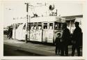 Streetcar decorated for cherry blossom festival