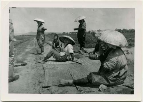 Farm women wearing work clothes