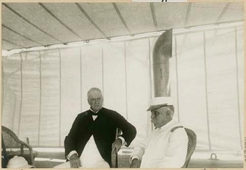 Admiral Dewey and Colonel Denby, on Olympia