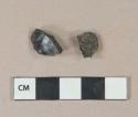 Coal fragments, 1 fragment burned