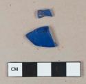 Cobalt blue glass vessel body fragments