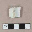 White undecorated porcelain vessel base fragment, white paste