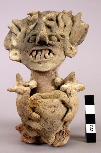 Pottery incense burner- human effigy