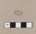 White earthenware fragment, unglazed, undecorated