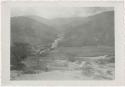 View of a valley with a river running through