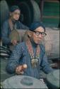 Man playing old gamelan, Grebeg festival