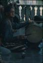 Man playing old gamelan, Grebeg festival