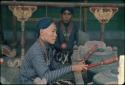 Man playing old gamelan, Grebeg festival