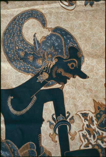 Detail of batik, "head of Bima"