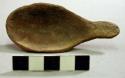 Plain pottery miniature ladle