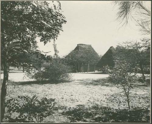 Huts (print is a cropped image)