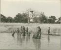 People fishing with baskets (print is a cropped image)