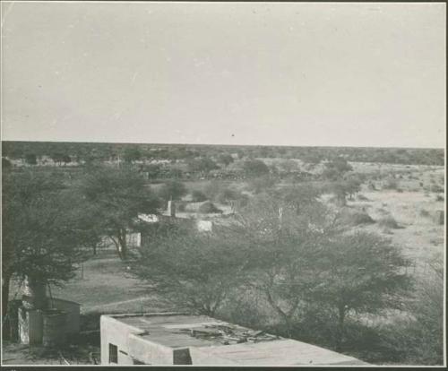 View of roof tops (print is a cropped image)