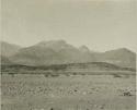 Landscape, with mountains in background (print is a cropped image)