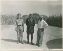 Chief Nehemiah standing with John Marshall and Laurence Marshall