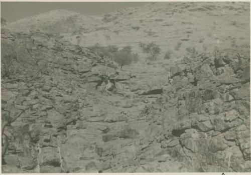 Canyon wall and cave