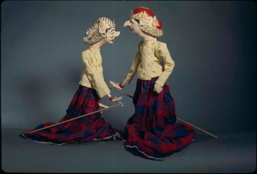 UCLA collection: Dorna and Sakumi golek puppets