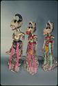 UCLA collection: Bima, Bradja, Lambaten and Antaredja golek puppets