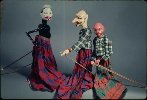 UCLA collection: Semar, Petruk and Barong golek puppets