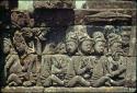 Borobudur, stone relief