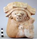 Human pottery effigy - upper Ulua polychrome type