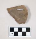 Chipped stone, flint uniface, possible projectile point