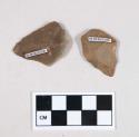 Chipped stone, flint unifaces, possible points
