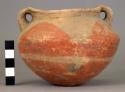 Pottery bowl - painted and handled ware