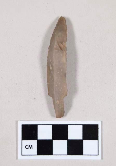 Chipped stone, stemmed flint point