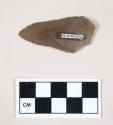 Chipped stone, flint edged tool, possible point