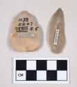 Chipped stone, flint edged tools, possible projectile points