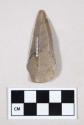 Chipped stone, flint edged tool, possible projectile point