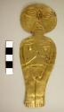 Human figure, female in sheet gold