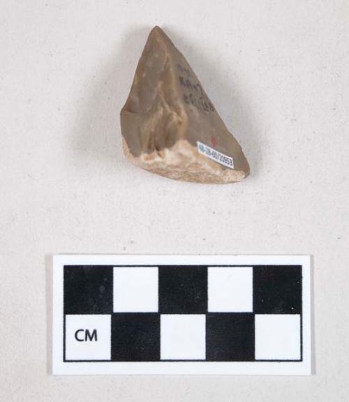 Chipped stone, flint angular chipping debris, with cortex