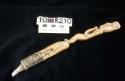 Woodcarver's knife; steel blade. Handle carved in full relief
